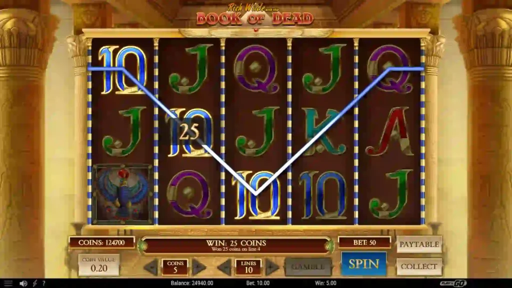 how to play book of dead slots game